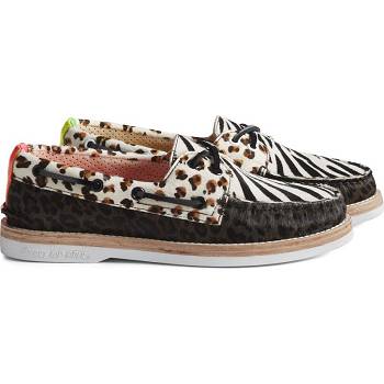 Sperry Cloud Authentic Original 2-eye Leopardie - Damske Mokasíny